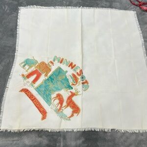 Vintage souvenir scarf Minnesota